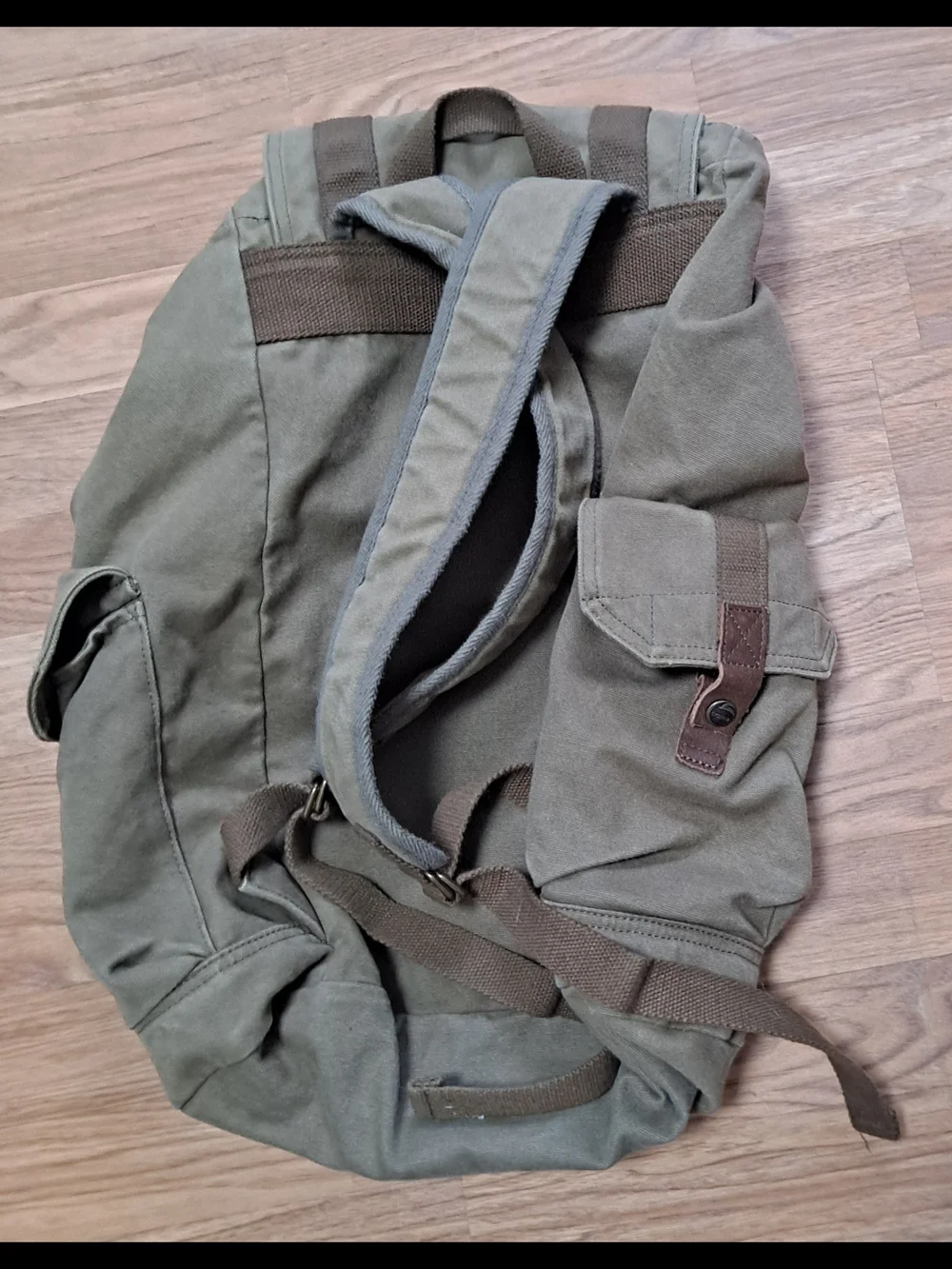 Gootium Canvas Outdoor Backpack - Khaki Brown
